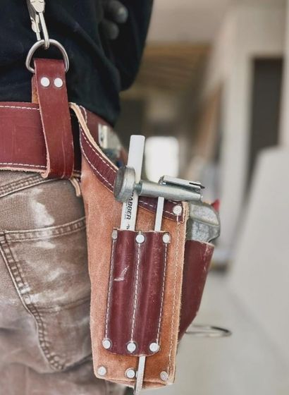 Wearable toolbox tools carrier tool leather bag