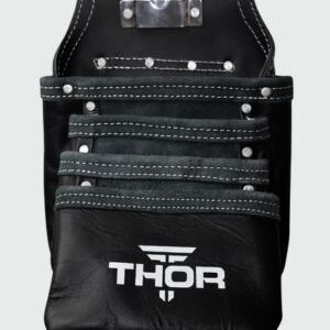 Leather Multi-Pocket Screw Bag TH-3025 Dark Gray