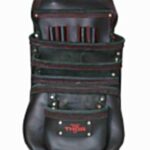 Leather Multi-Pocket Screw Bag (6 Pockets)TH-1024 Black/Red