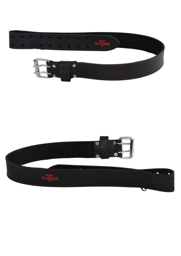 Leather Tool Belt TH-1027 by Thor Canada Black/Red