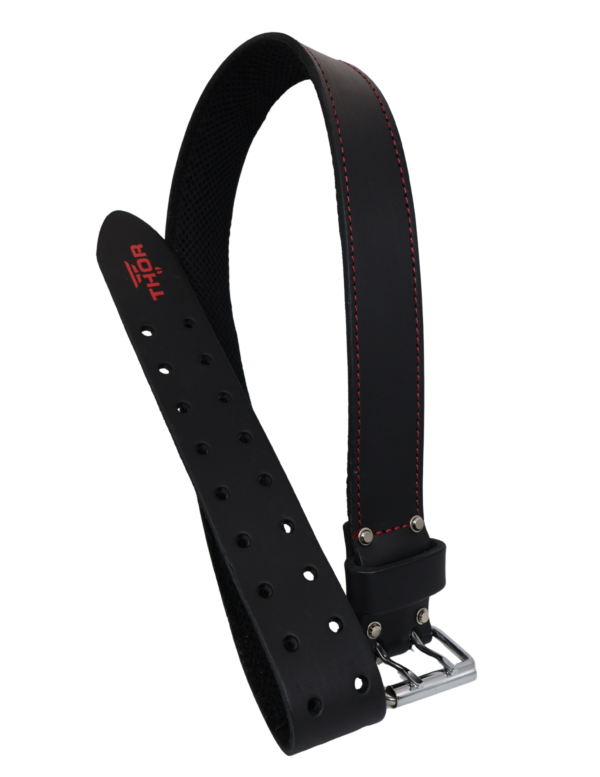 Leather Tool Belt TH-1027 by Thor Canada Black/Red