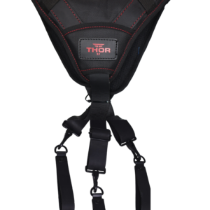 Leather Tool Belt Suspenders TH-1028 by Thor Canada Black/Red