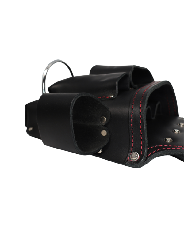 Leather Tool Bag TH-1026 by Thor Canada Black/Red