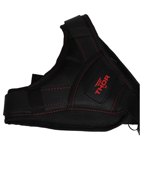 Leather Tool Belt Suspenders TH-1028 by Thor Canada Black/Red